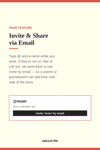 One Email Invites Your Parents to Write With You