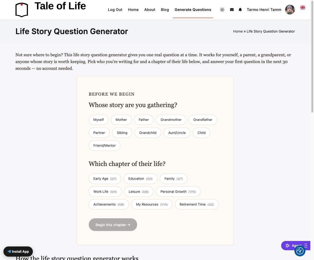 Free Download: 60 Questions to Help You Write Your Life Story