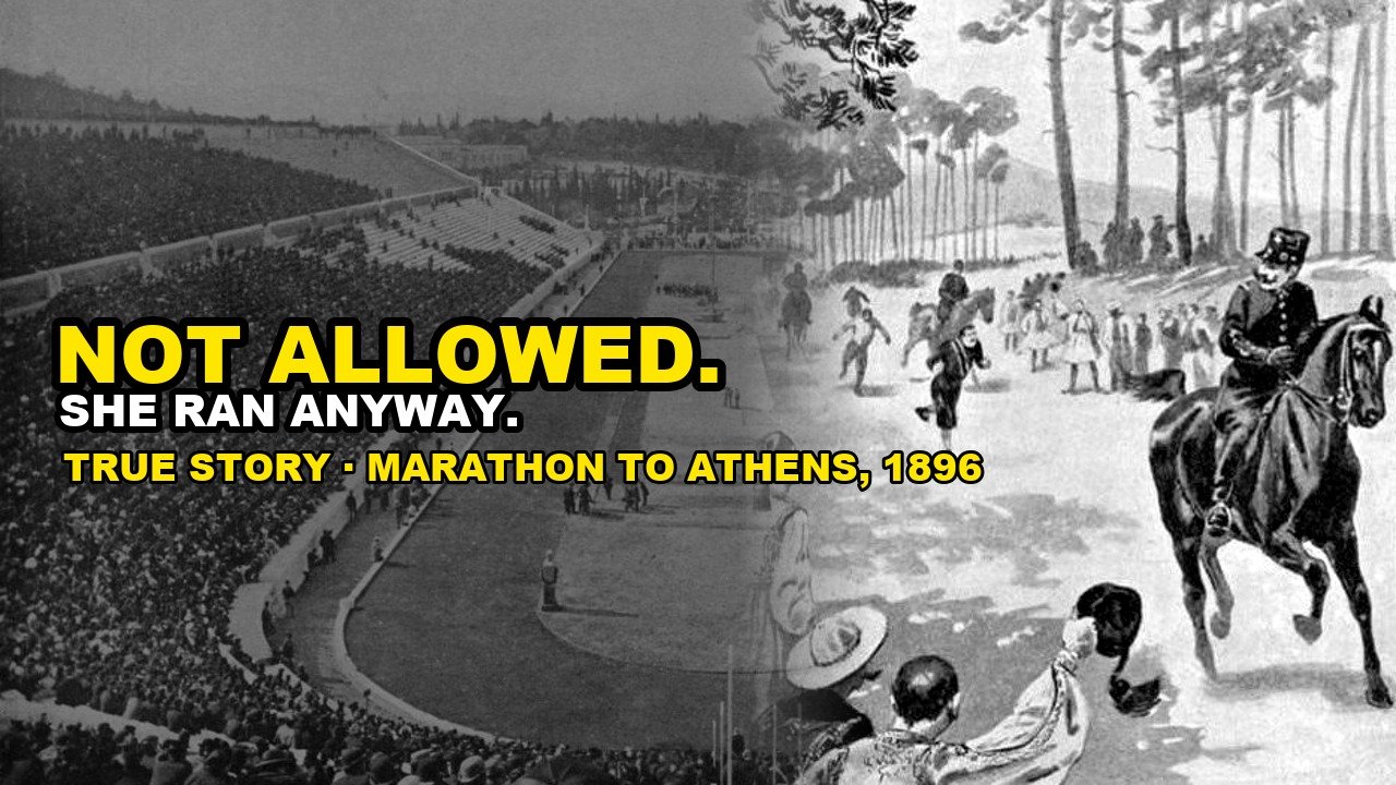 Drawing of the 1896 Olympic marathon